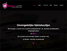Tablet Screenshot of fabrieksuitje.nl